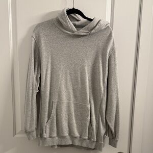Aerie Light Gray Oversized Hoodie